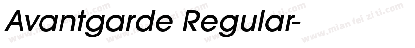 Avantgarde Regular字体转换